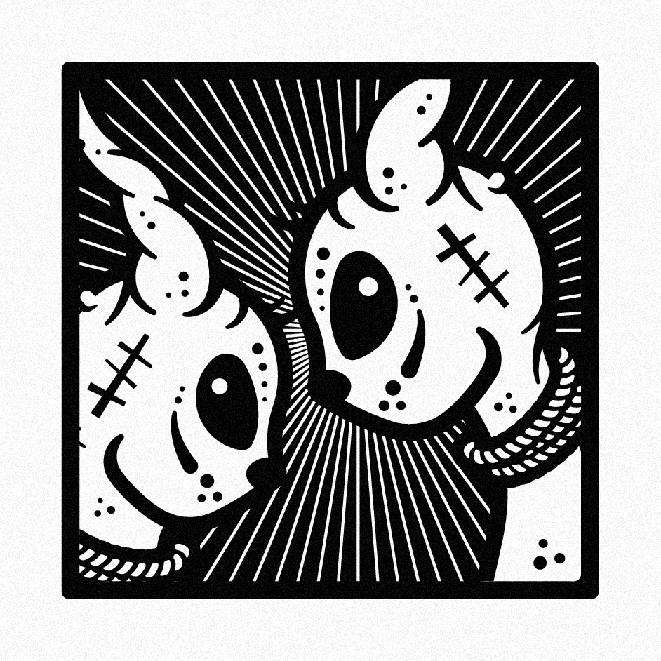 Wicked the Furry, Silkscreen print by Leffe Goldstein.